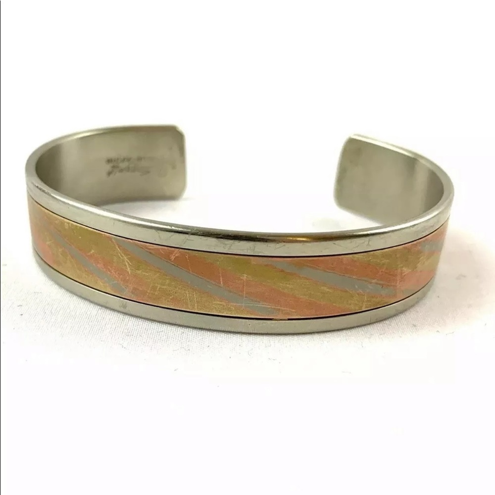 Vintage SERGIO LUB CALIFORNIA Cuff Bracelet Signed